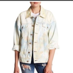 free people light wash jean jacket